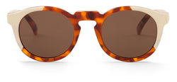 CREAM/LEO TORTOISE JORDAAN WITH CLASSICAL LENSES